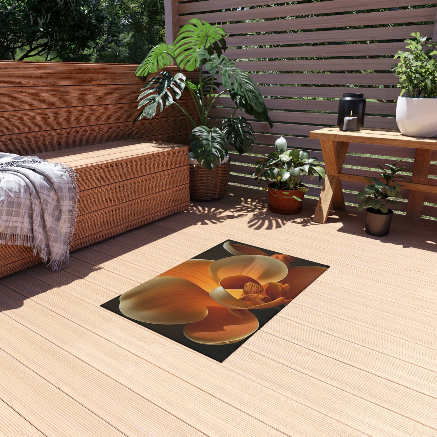 Outdoor Rug  Orange Orchid 4