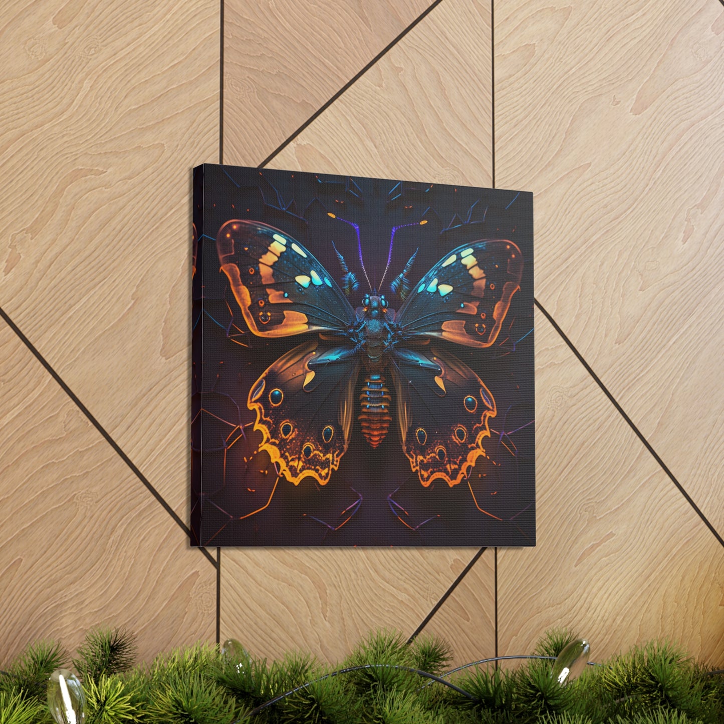 Canvas Gallery Wraps Neon Hue Butterfly 2