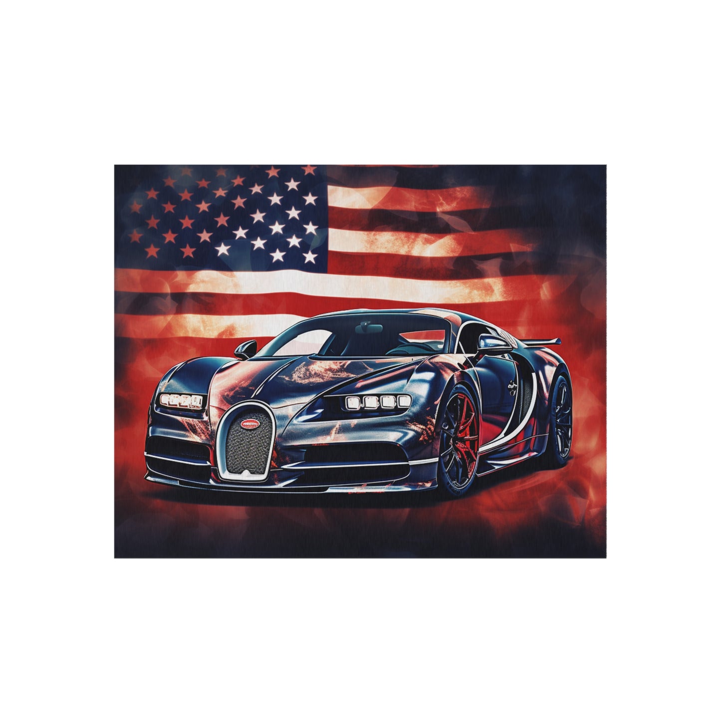 Outdoor Rug  Abstract American Flag Background Bugatti 4