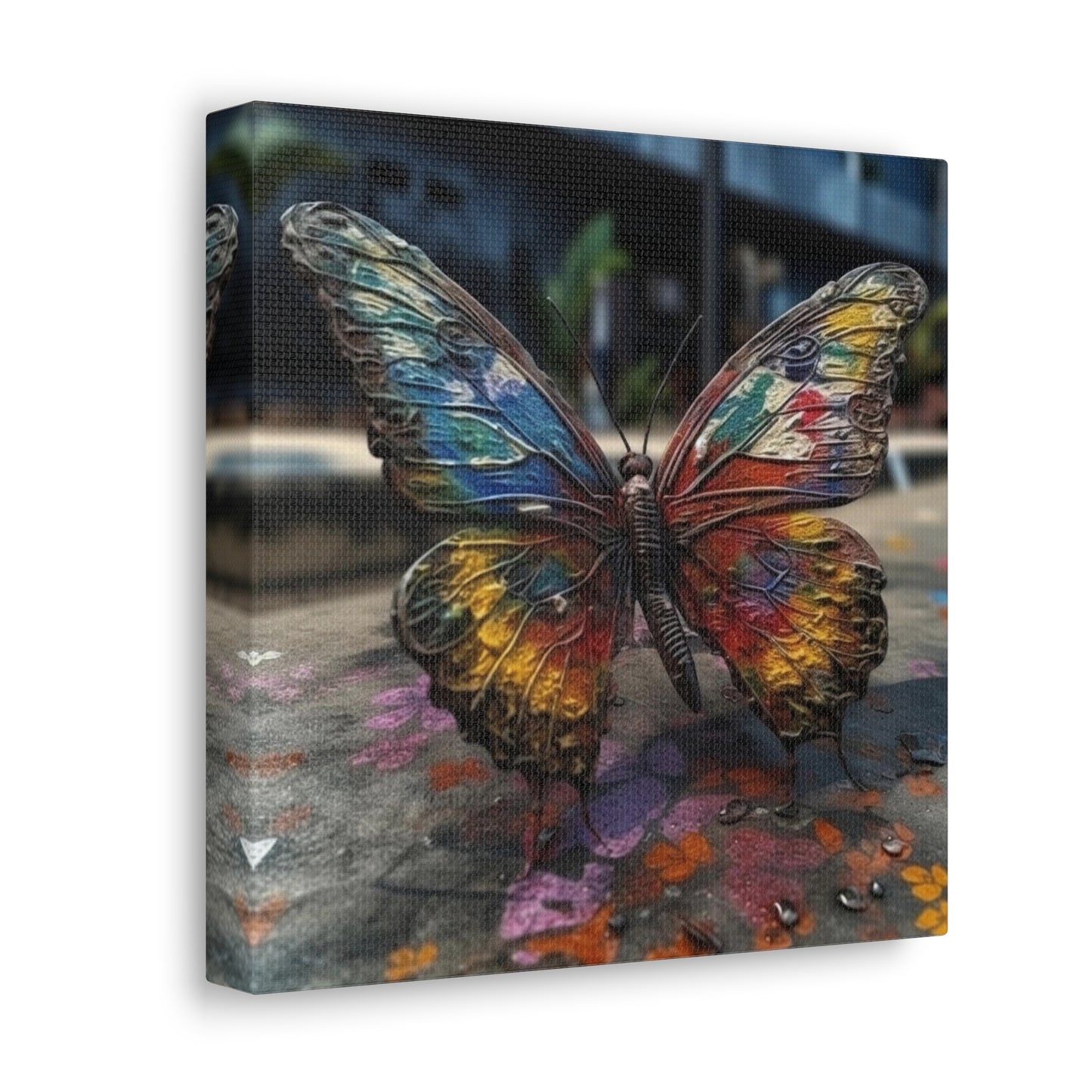 Canvas Gallery Wraps Liquid Street Butterfly 3