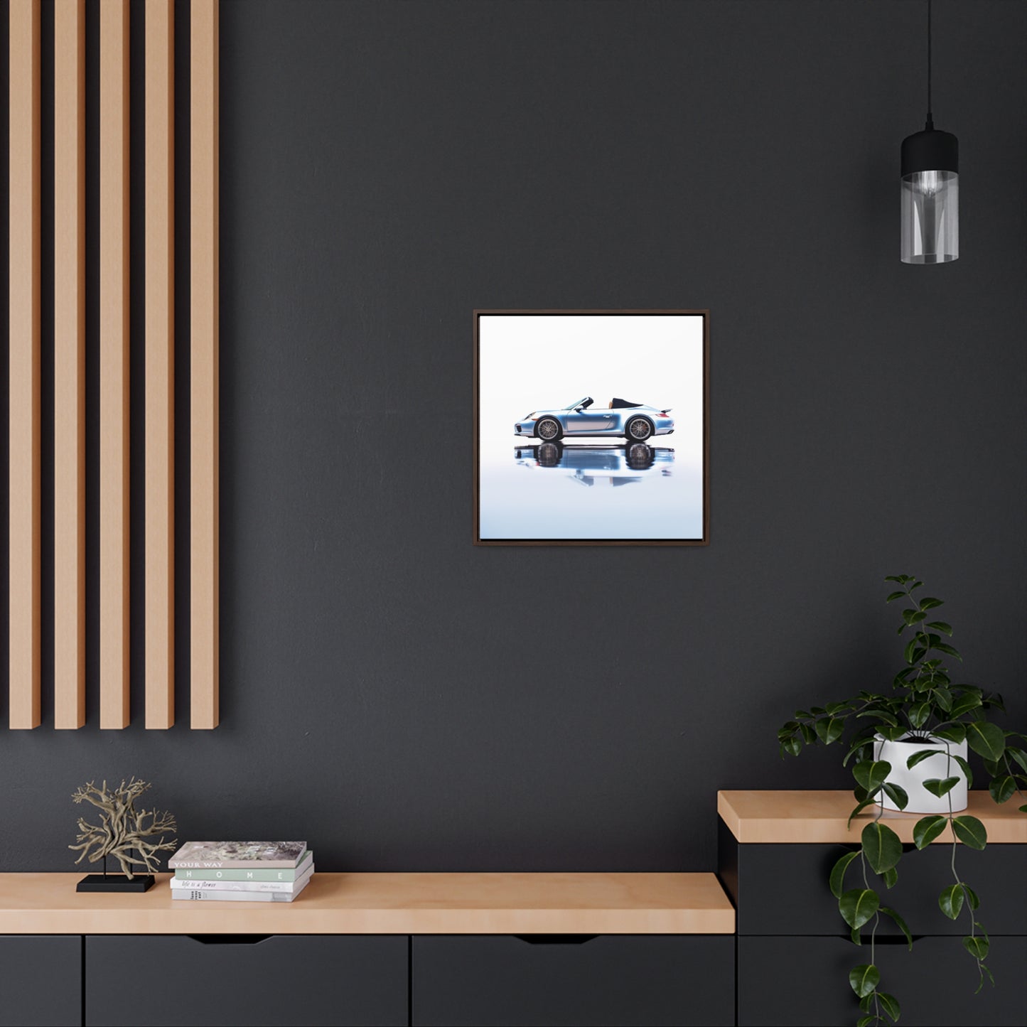 Gallery Canvas Wraps, Square Frame 911 Speedster on water 1