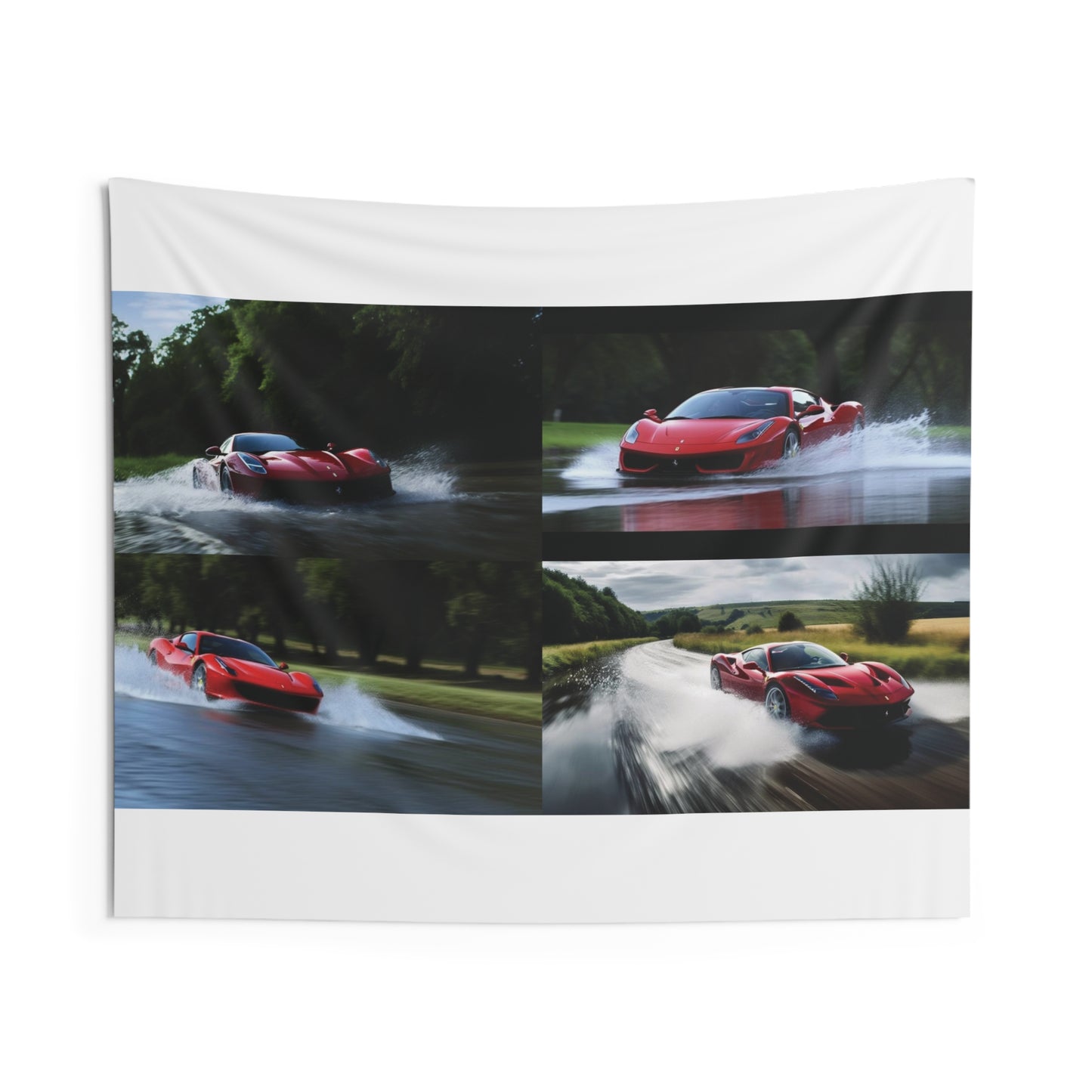Indoor Wall Tapestries Water Ferrari Splash 5