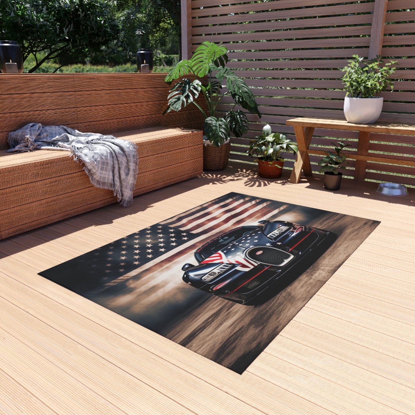 Outdoor Rug  Bugatti American Flag 2
