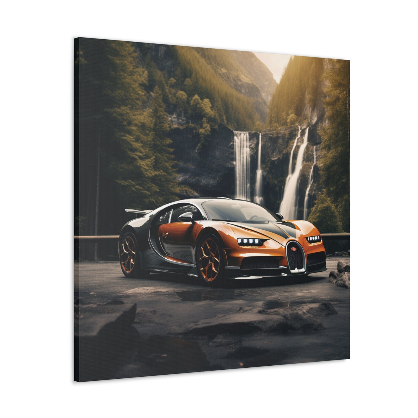 Canvas Gallery Wraps Bugatti Waterfall 3