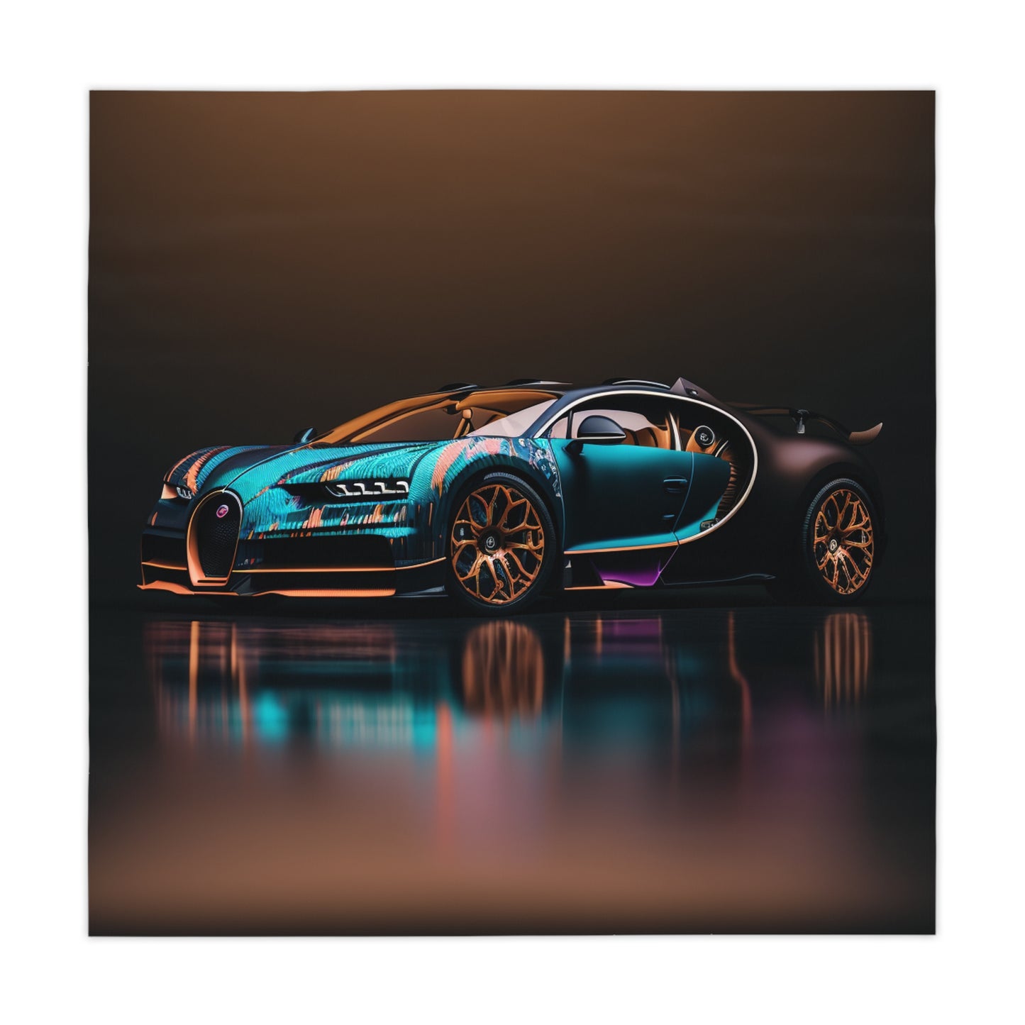 Tablecloth Bugatti Blue 2