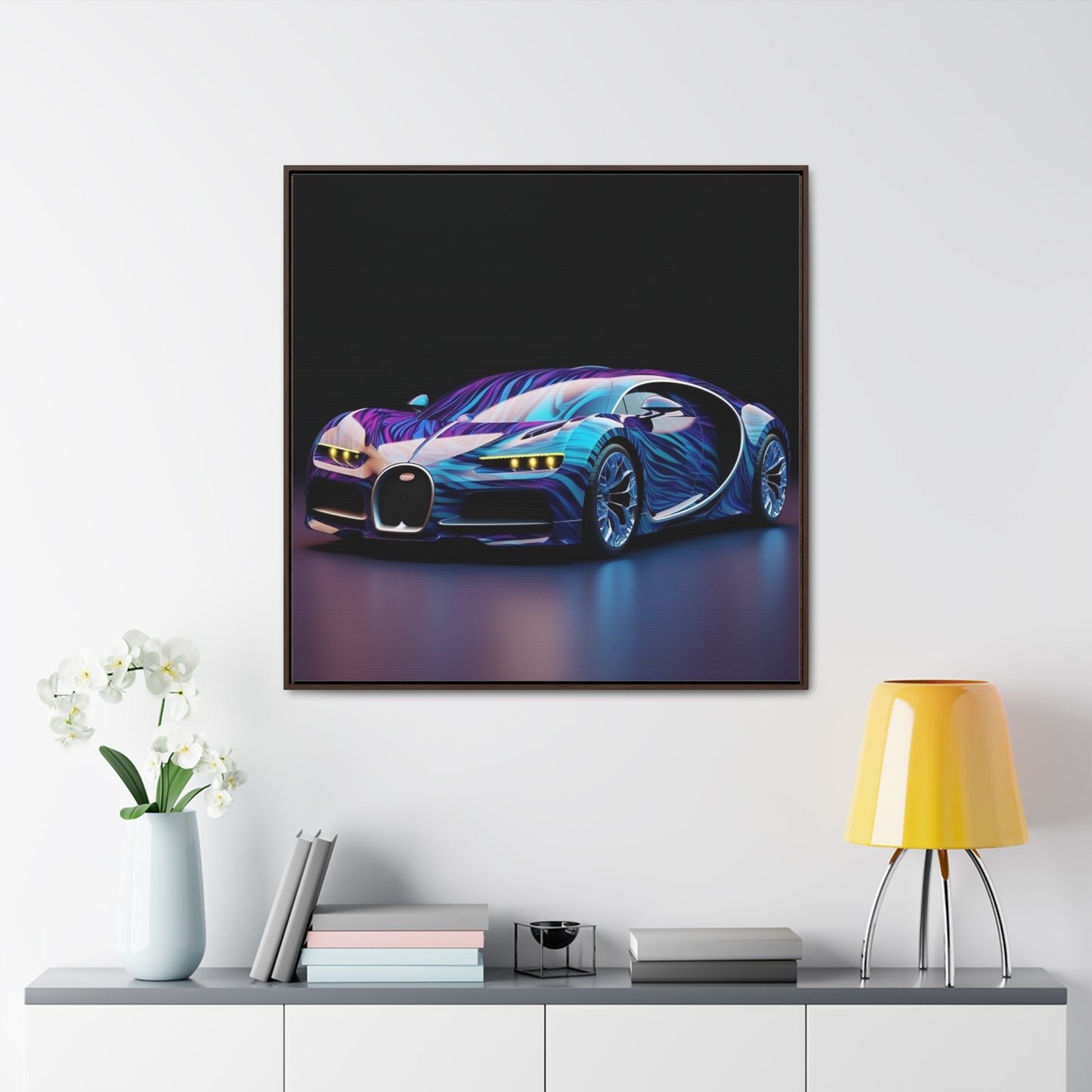 Gallery Canvas Wraps, Square Frame Bugatti Abstract Flair 3