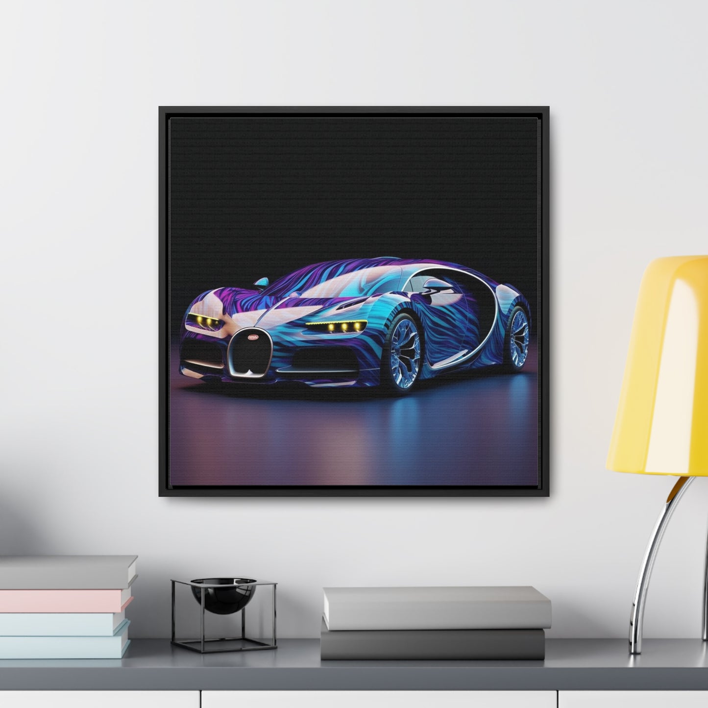 Gallery Canvas Wraps, Square Frame Bugatti Abstract Flair 3