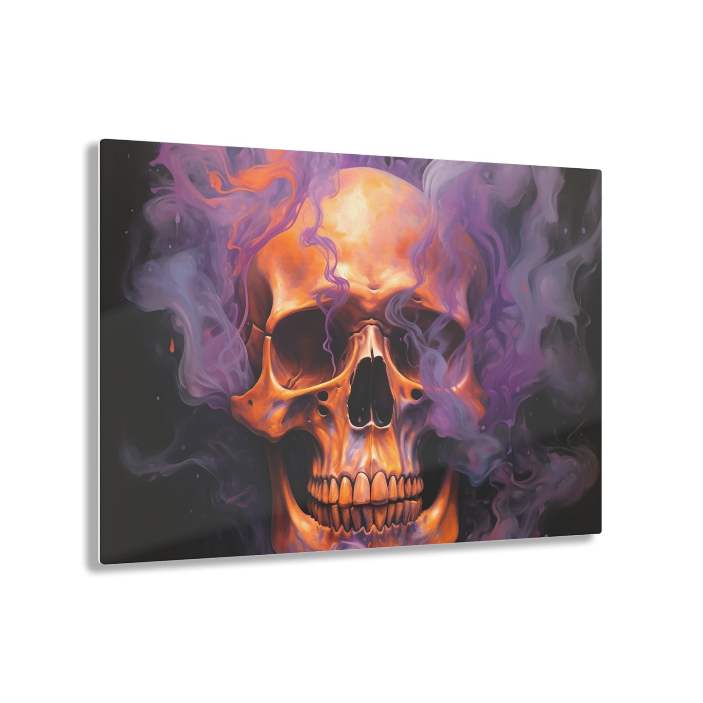 Acrylic Prints Skull Flames 4