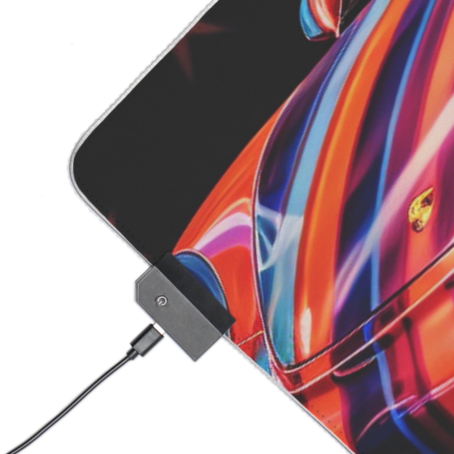 LED Gaming Mouse Pad Macro American Flag Porsche 4