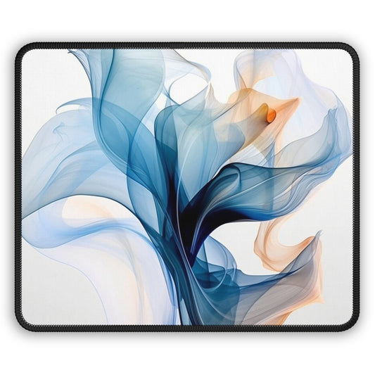 Gaming Mouse Pad  Blue Tluip Abstract 3