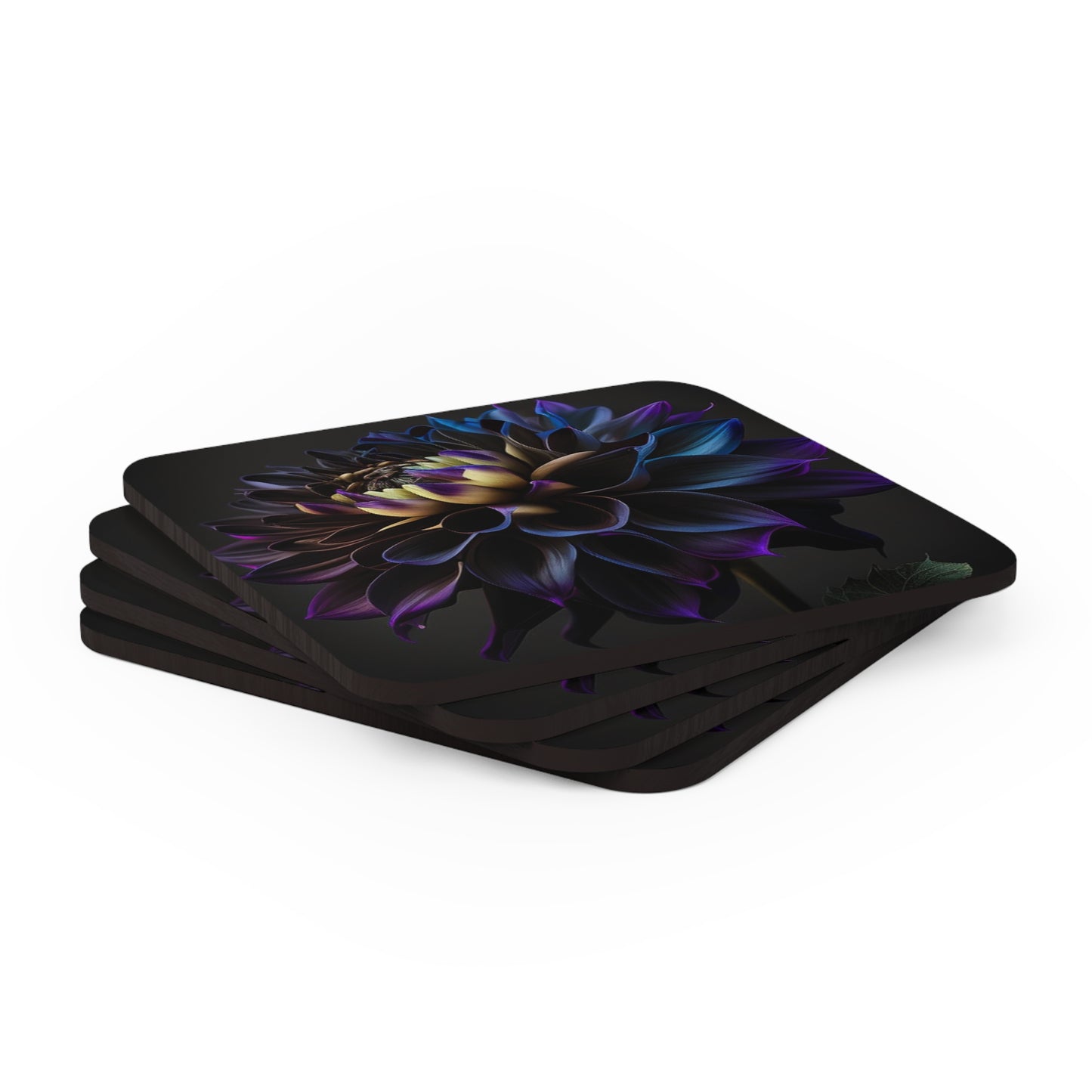 Corkwood Coaster Set Dahlia Purple 1