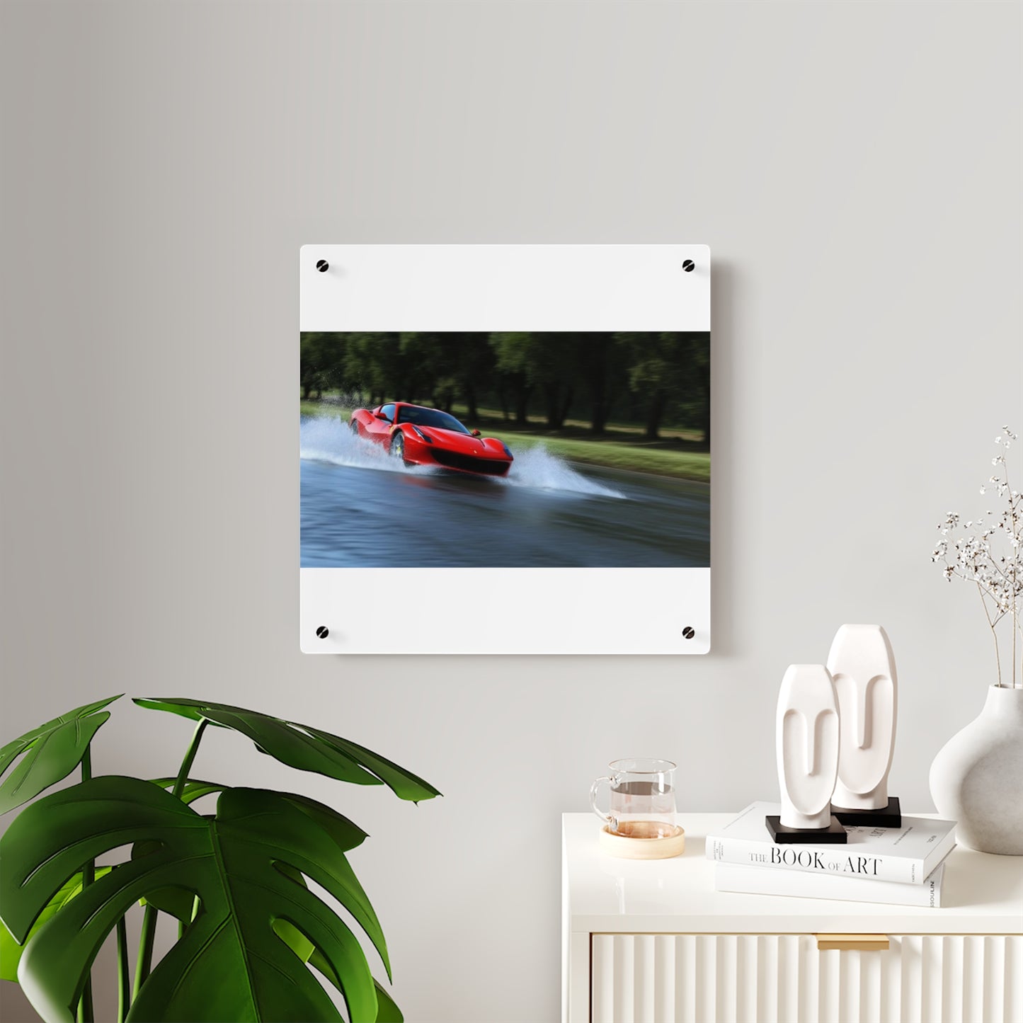 Acrylic Wall Art Panels Water Ferrari Splash 3