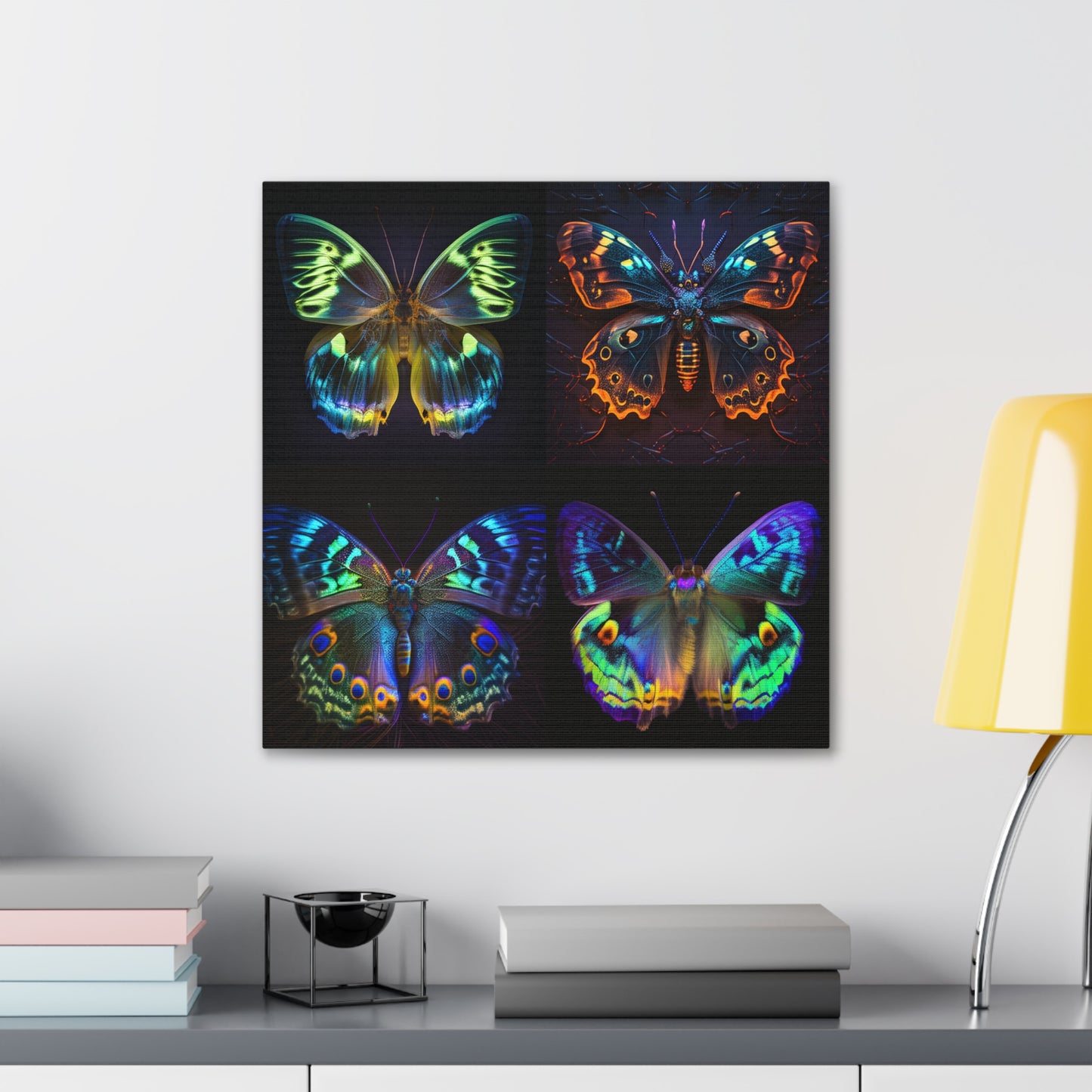 Canvas Gallery Wraps Neon Hue Butterfly 5