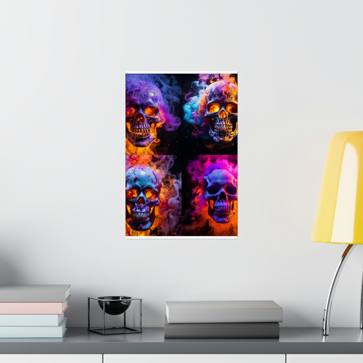 Premium Matte Vertical Posters Macro Skull 5