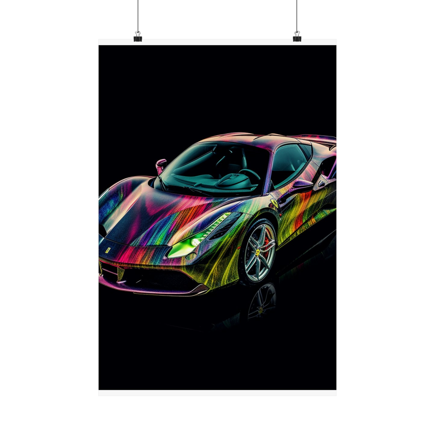 Premium Matte Vertical Posters Ferrari Color 3