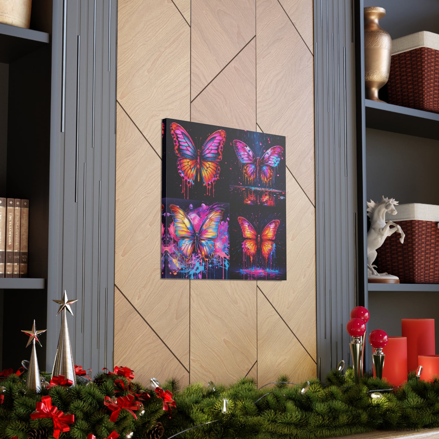 Canvas Gallery Wraps Pink Butterfly Flair 5