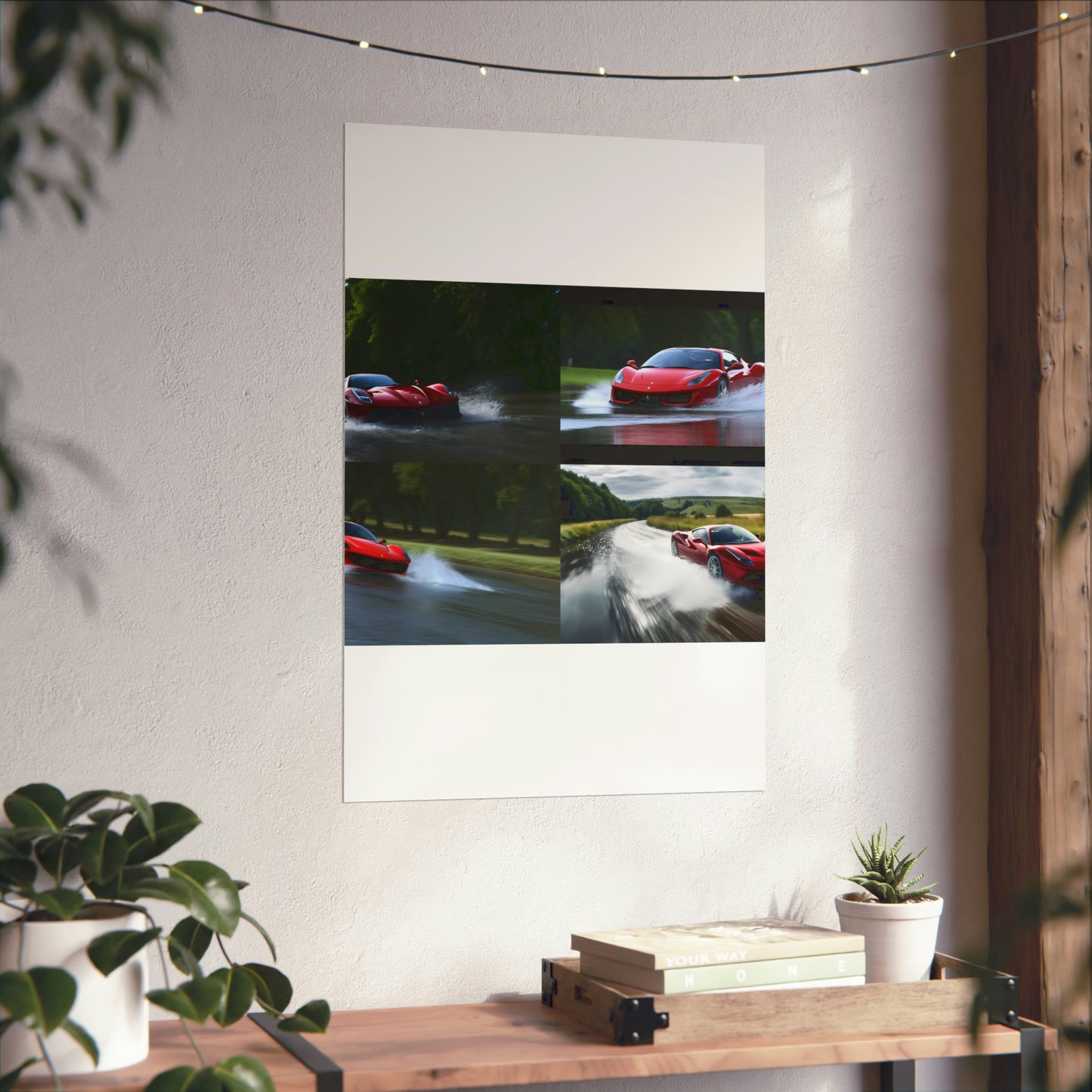 Premium Matte Vertical Posters Water Ferrari Splash 5