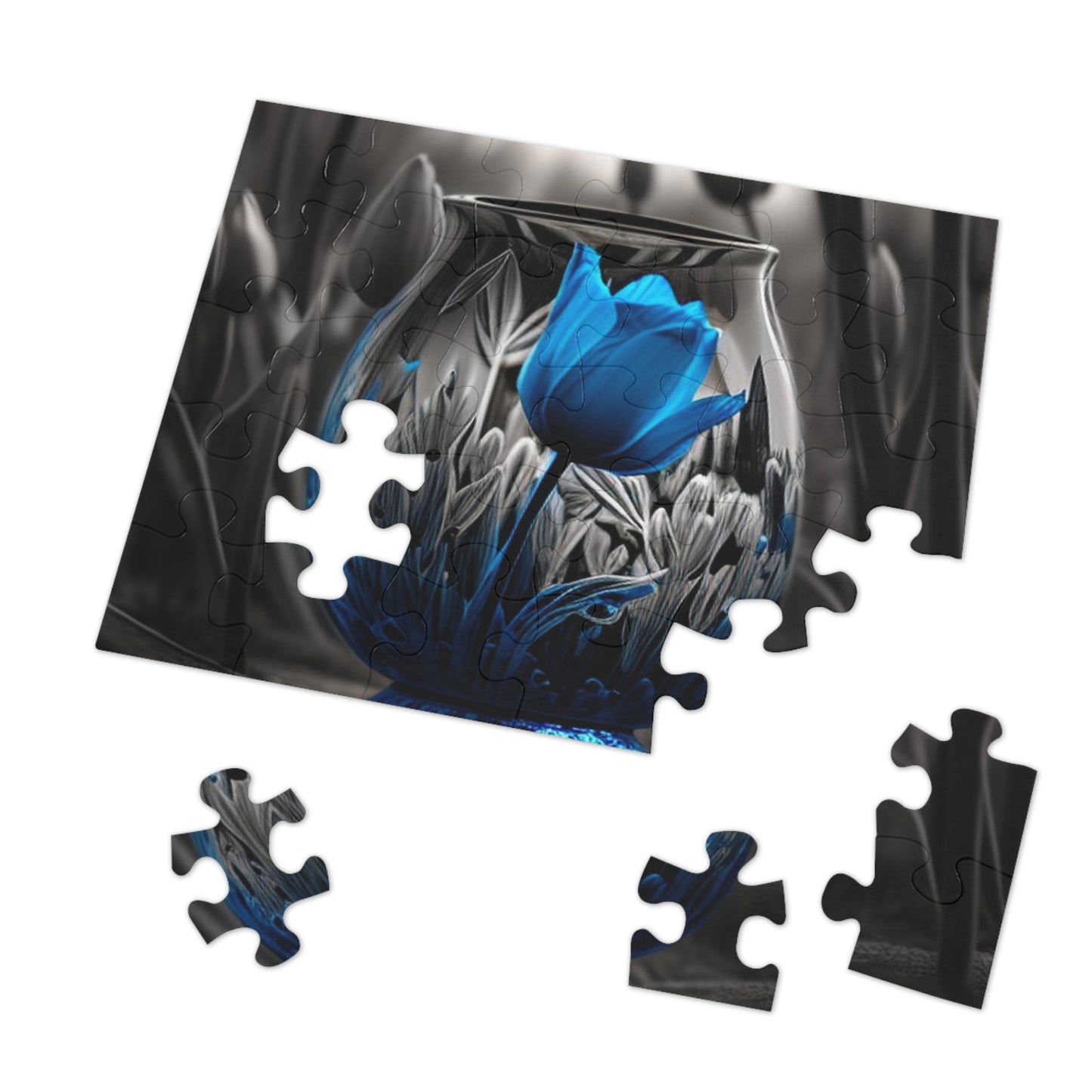 Jigsaw Puzzle (30, 110, 252, 500,1000-Piece) Tulip Blue 1