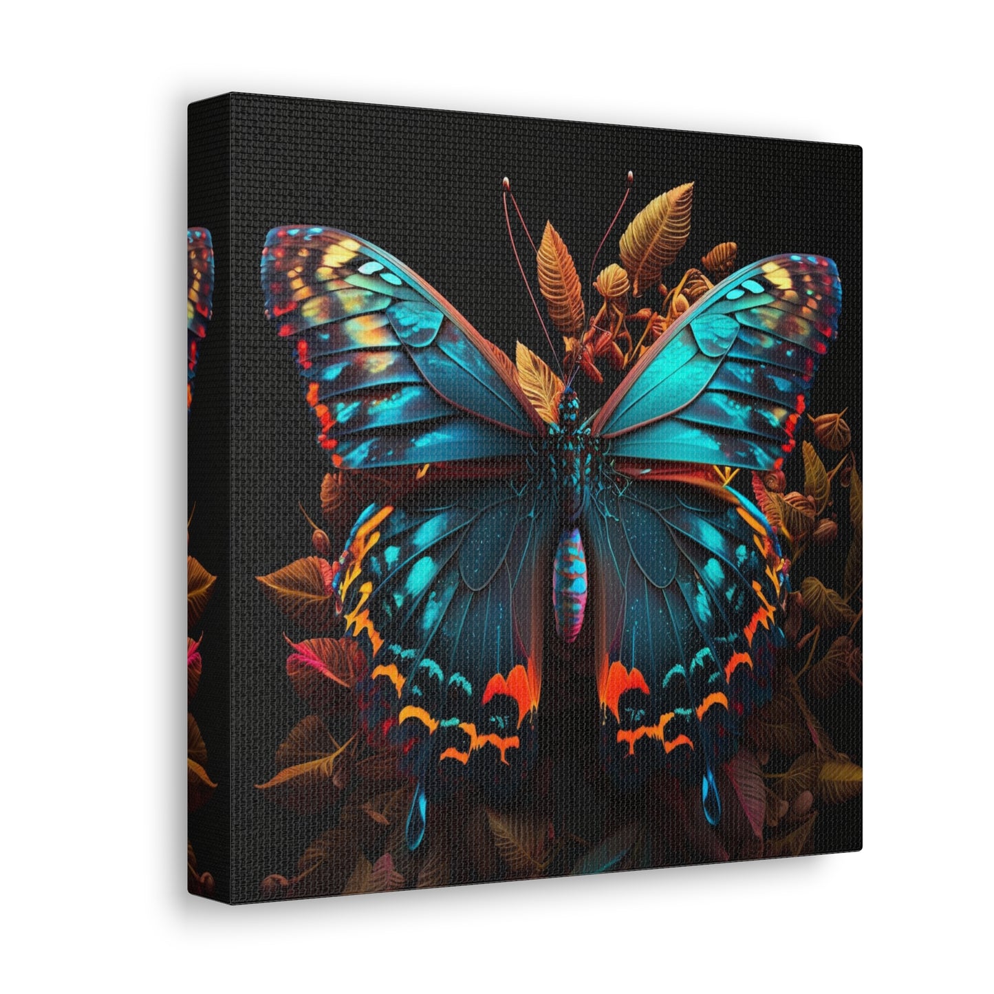 Canvas Gallery Wraps Hue Neon Butterfly 1