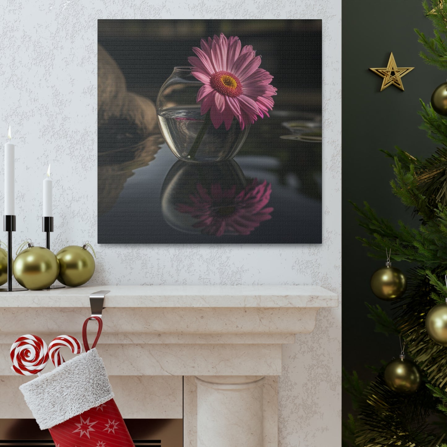 Canvas Gallery Wraps Pink Daisy 2