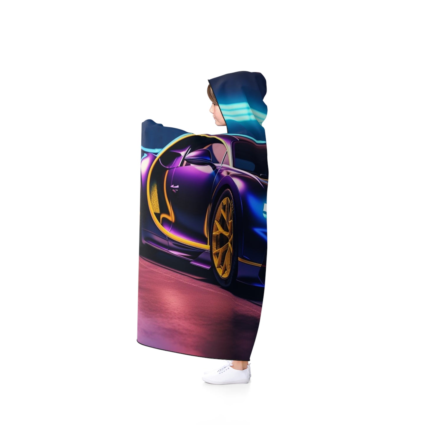 Hooded Blanket Hyper Bugatti Neon Chiron 4