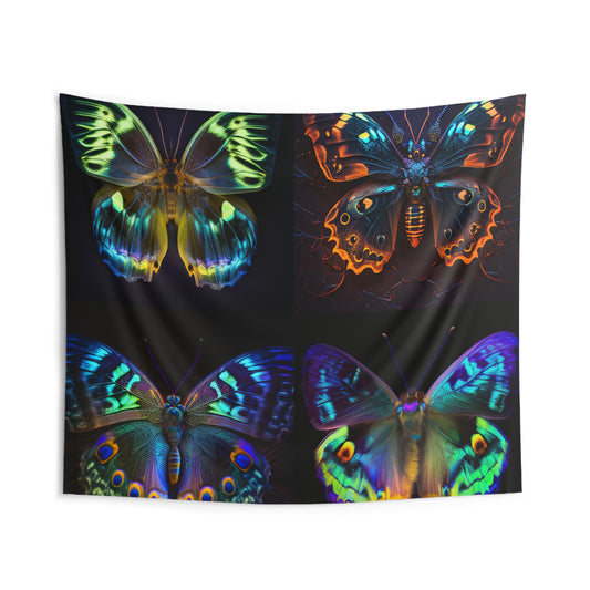 Indoor Wall Tapestries Neon Hue Butterfly 5