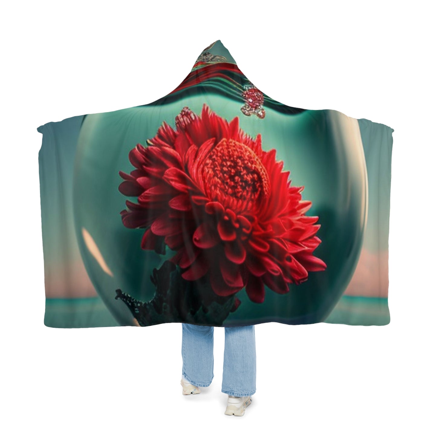 Snuggle Hooded Blanket Chrysanthemum 4