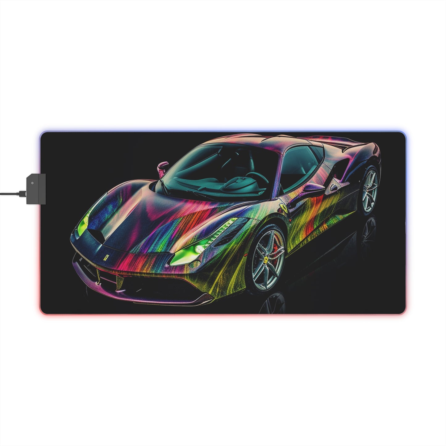 LED Gaming Mouse Pad Ferrari Color 3