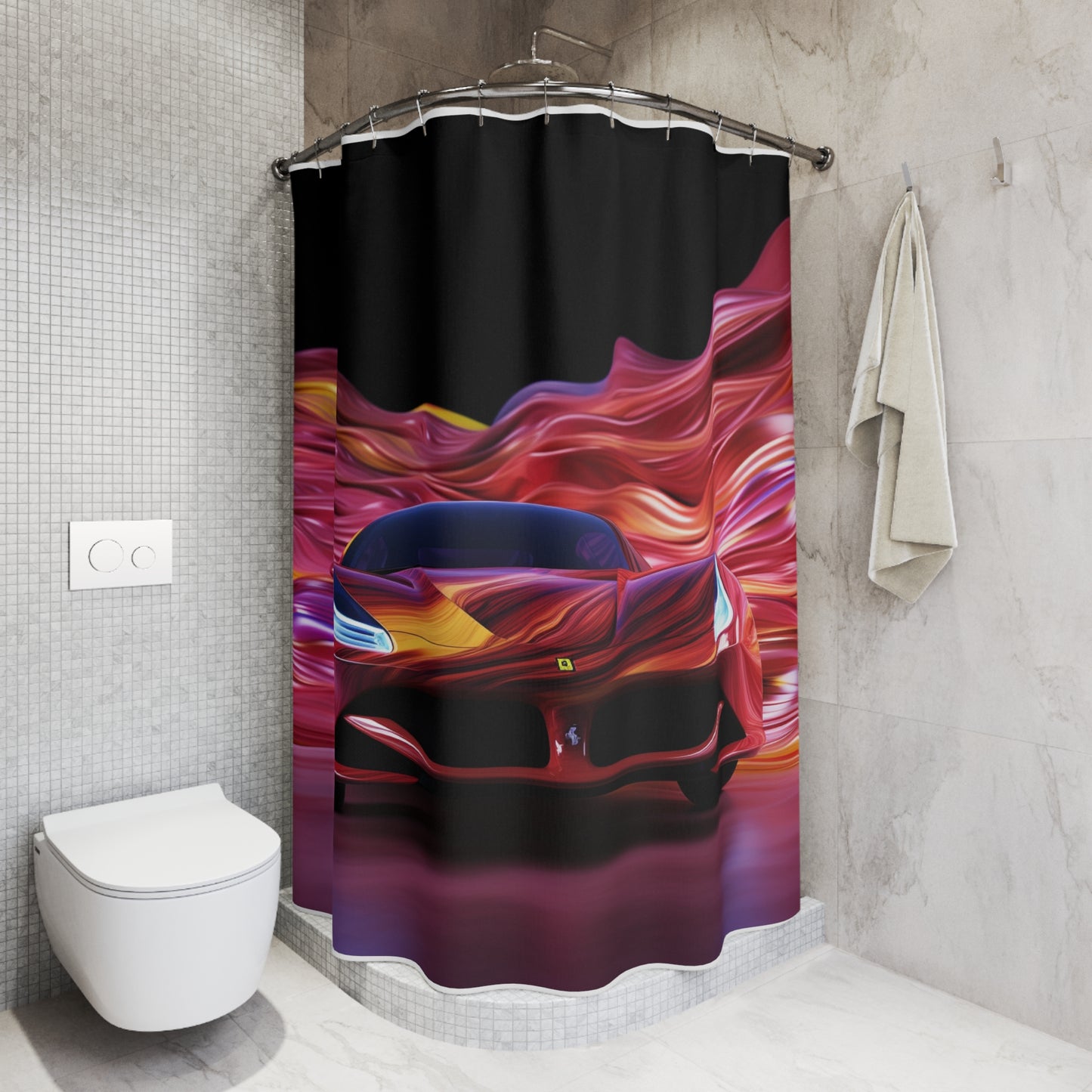 Polyester Shower Curtain Ferrari Water Fusion 3
