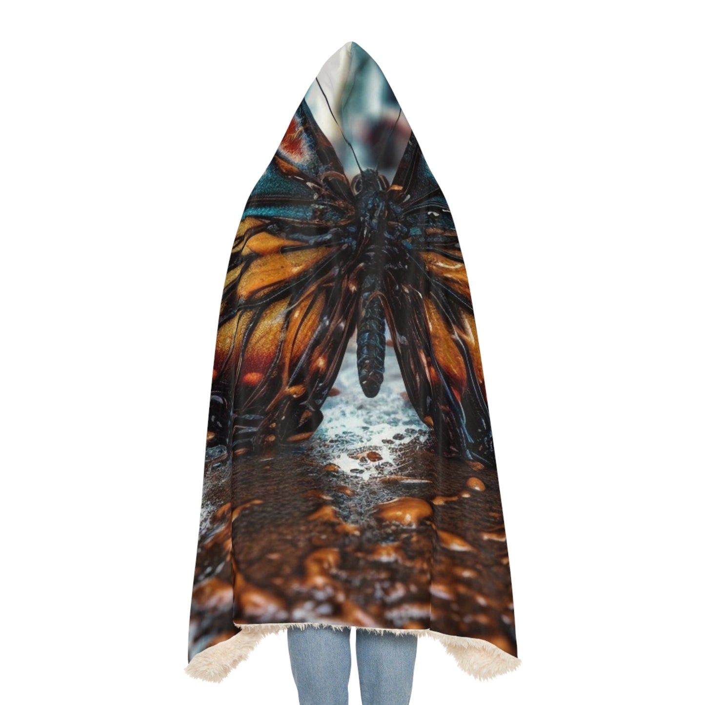 Snuggle Hooded Blanket Water Butterfly Street 3