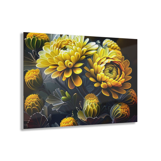 Acrylic Prints Yellow Hermosas Flores Amarillas 4