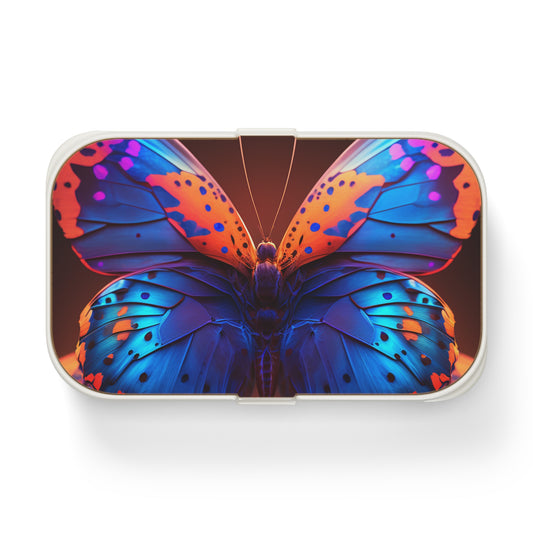 Bento Lunch Box Neon Butterfly Macro 3