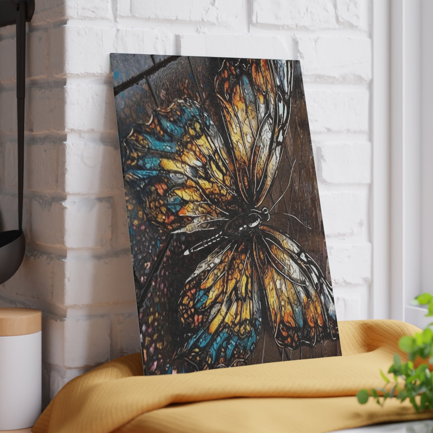 Glass Cutting Board Water Butterfly Street 1