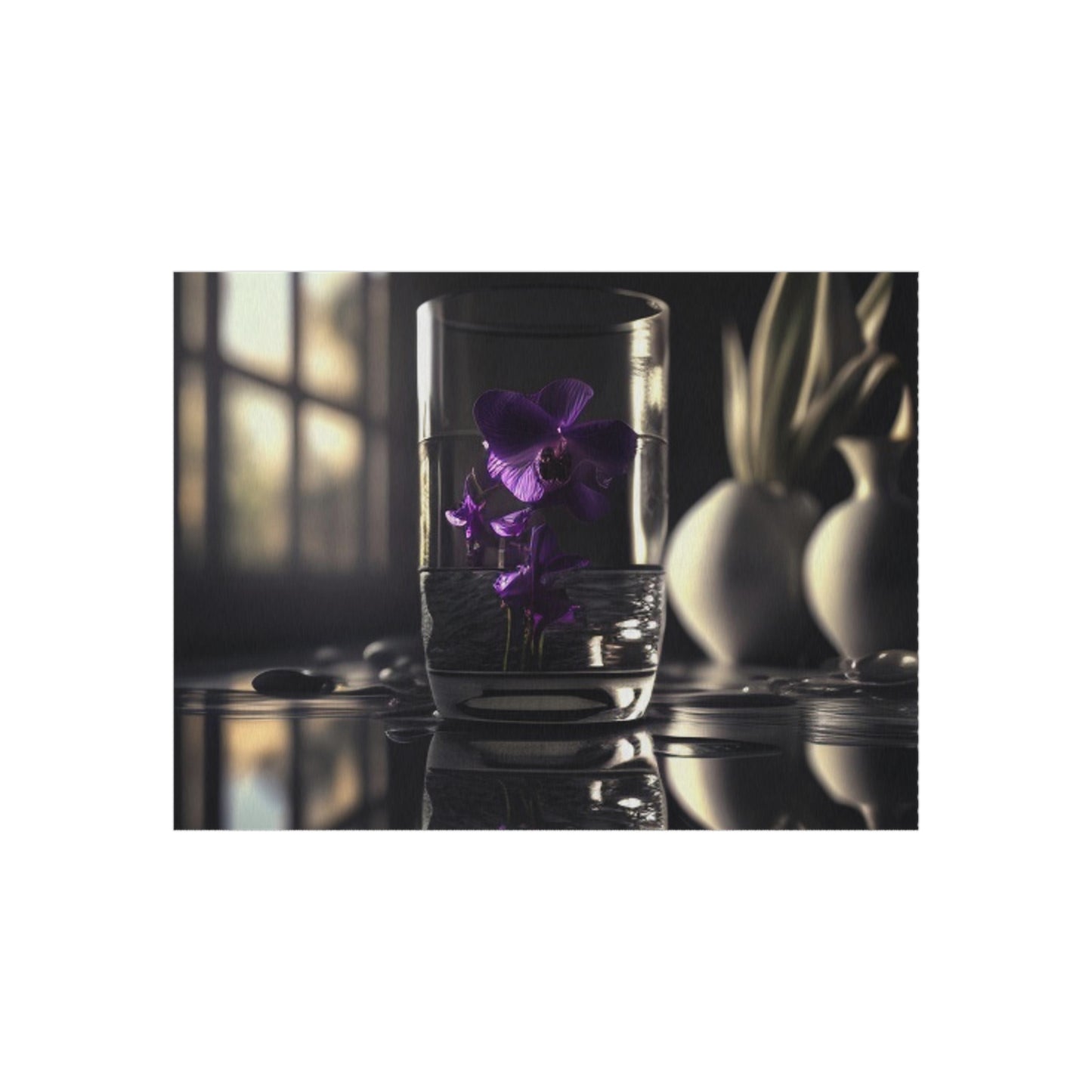 Outdoor Rug  Purple Orchid Glass vase 4