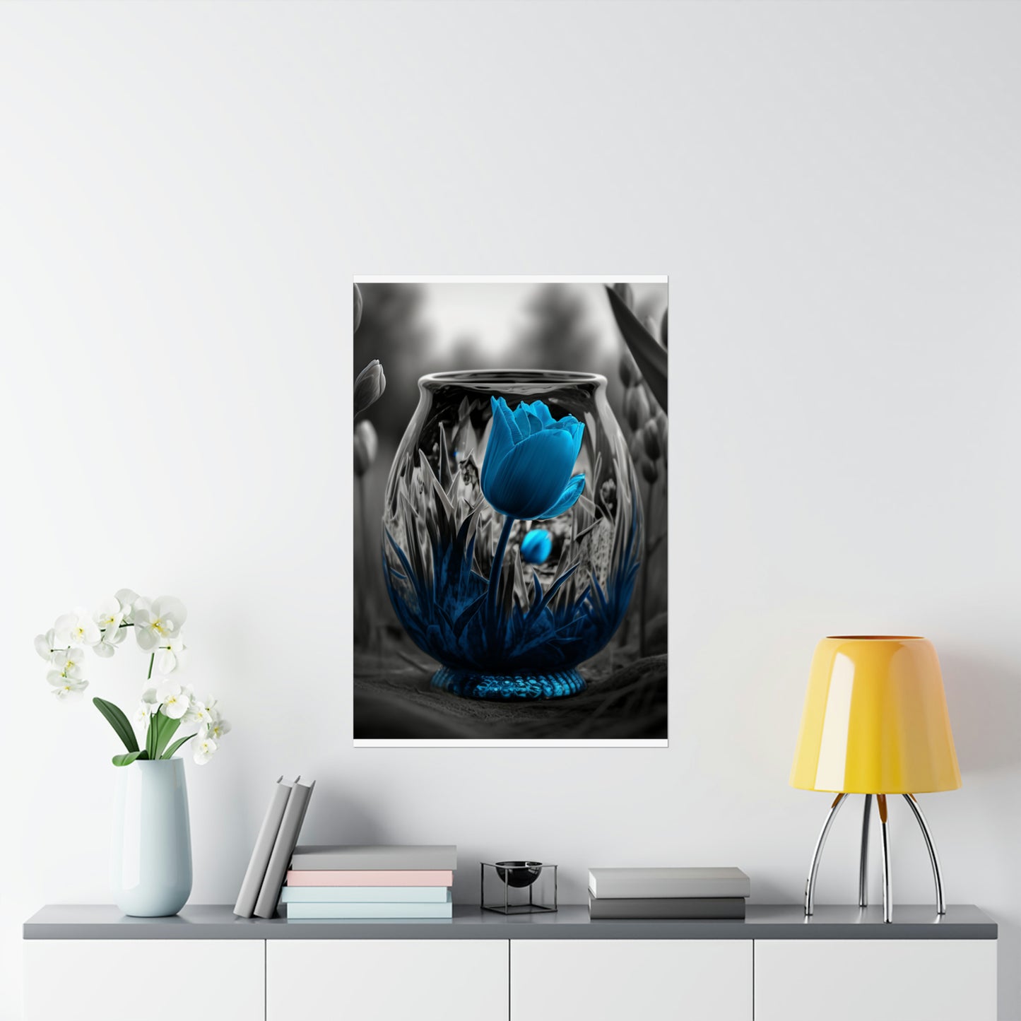 Premium Matte Vertical Posters Tulip Blue 6