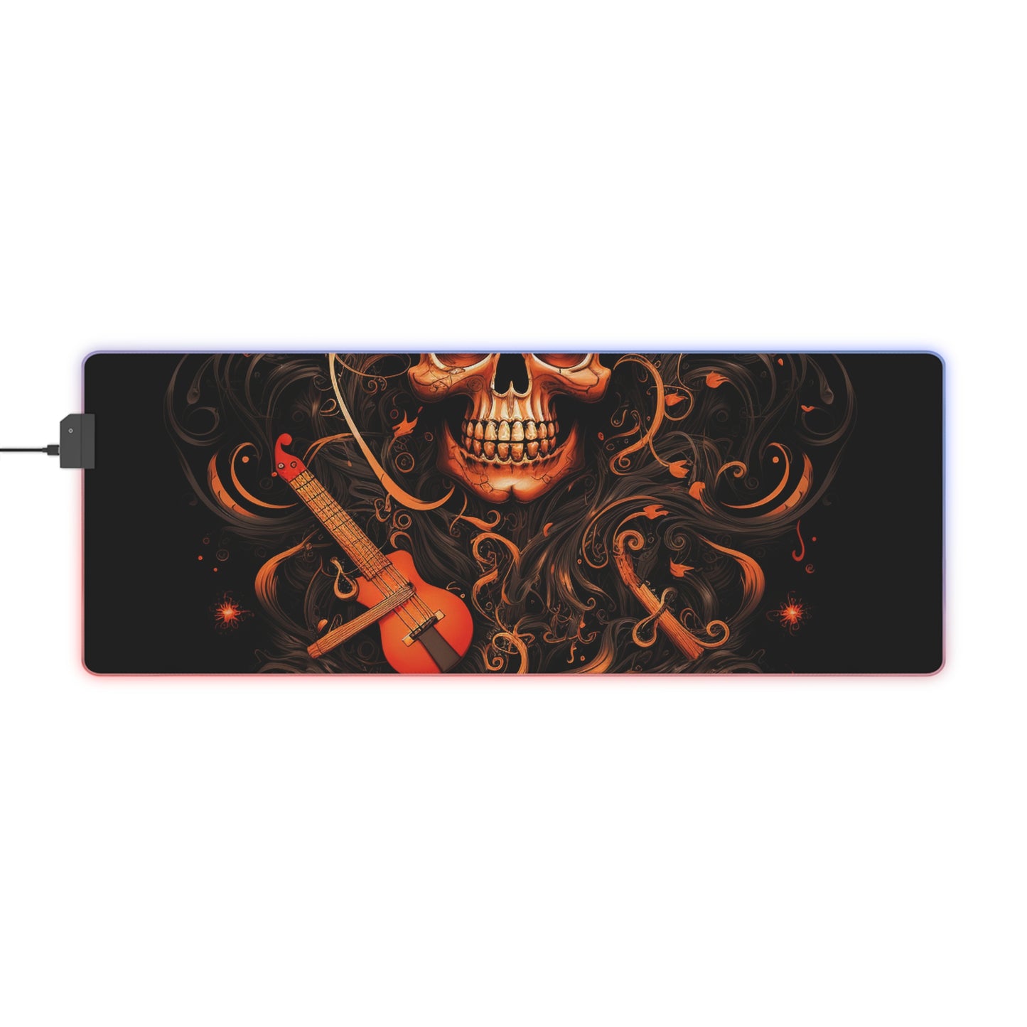 LED Gaming Mouse Pad Skull Treble Clef 4