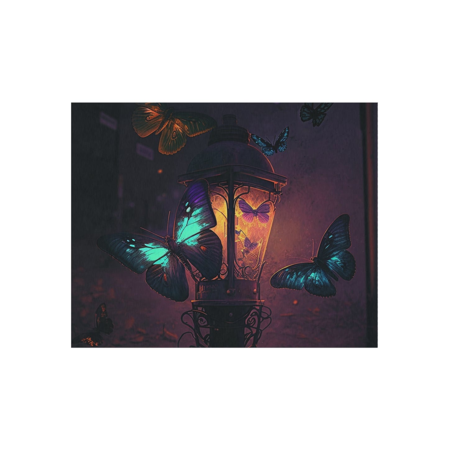 Outdoor Rug  Street Light Butterfly 4