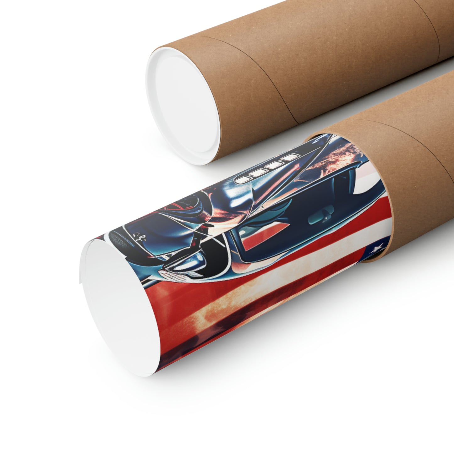 Premium Matte Vertical Posters Abstract American Flag Background Bugatti 4