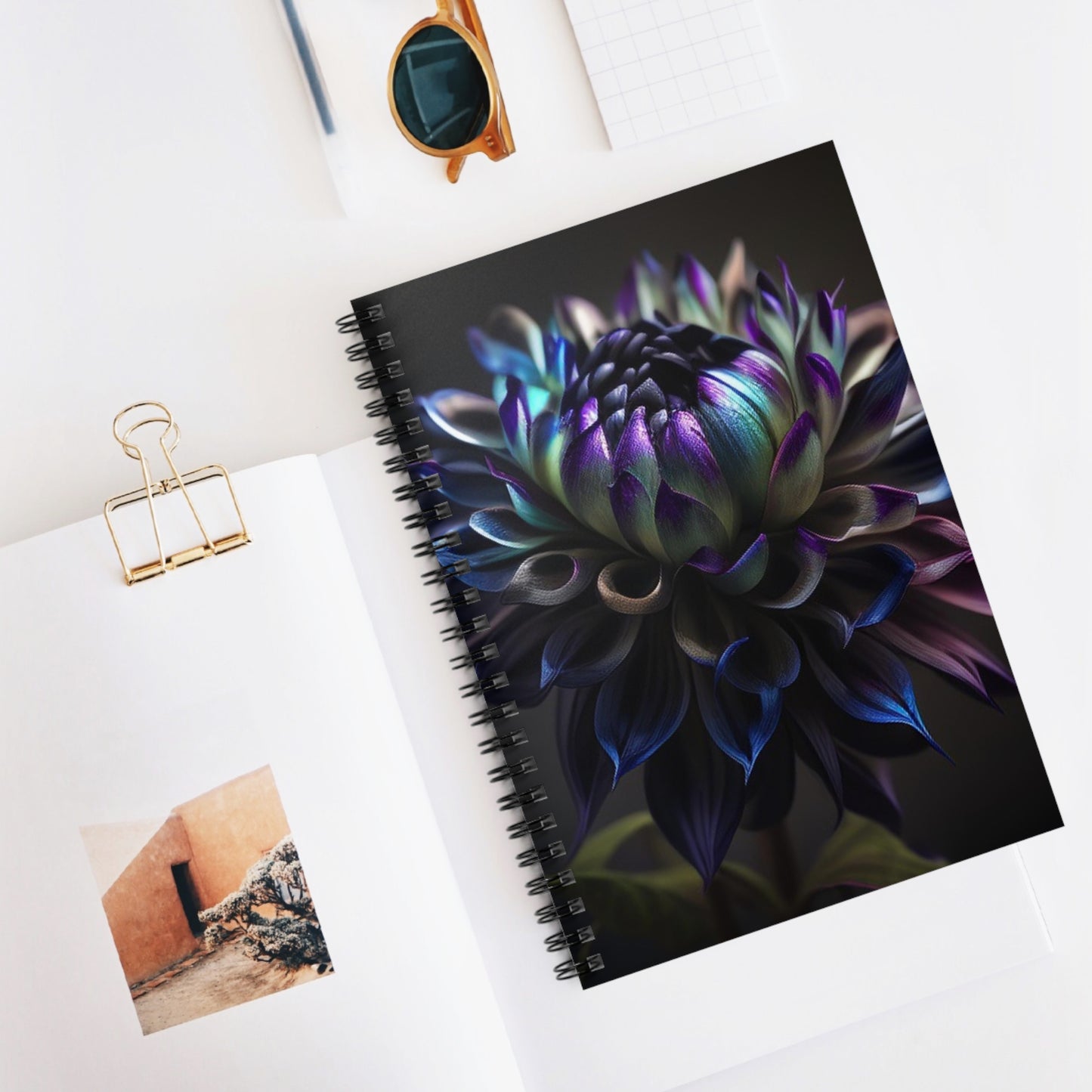Spiral Notebook - Ruled Line Dahlia Purple 4