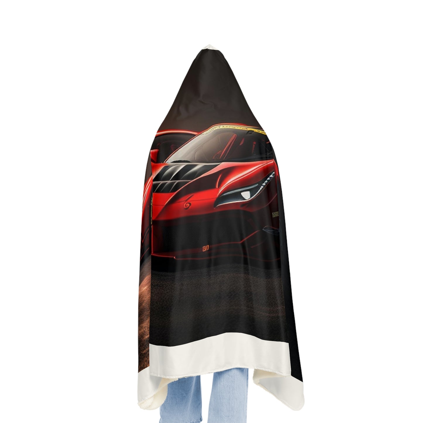 Snuggle Hooded Blanket Ferrari Red 4