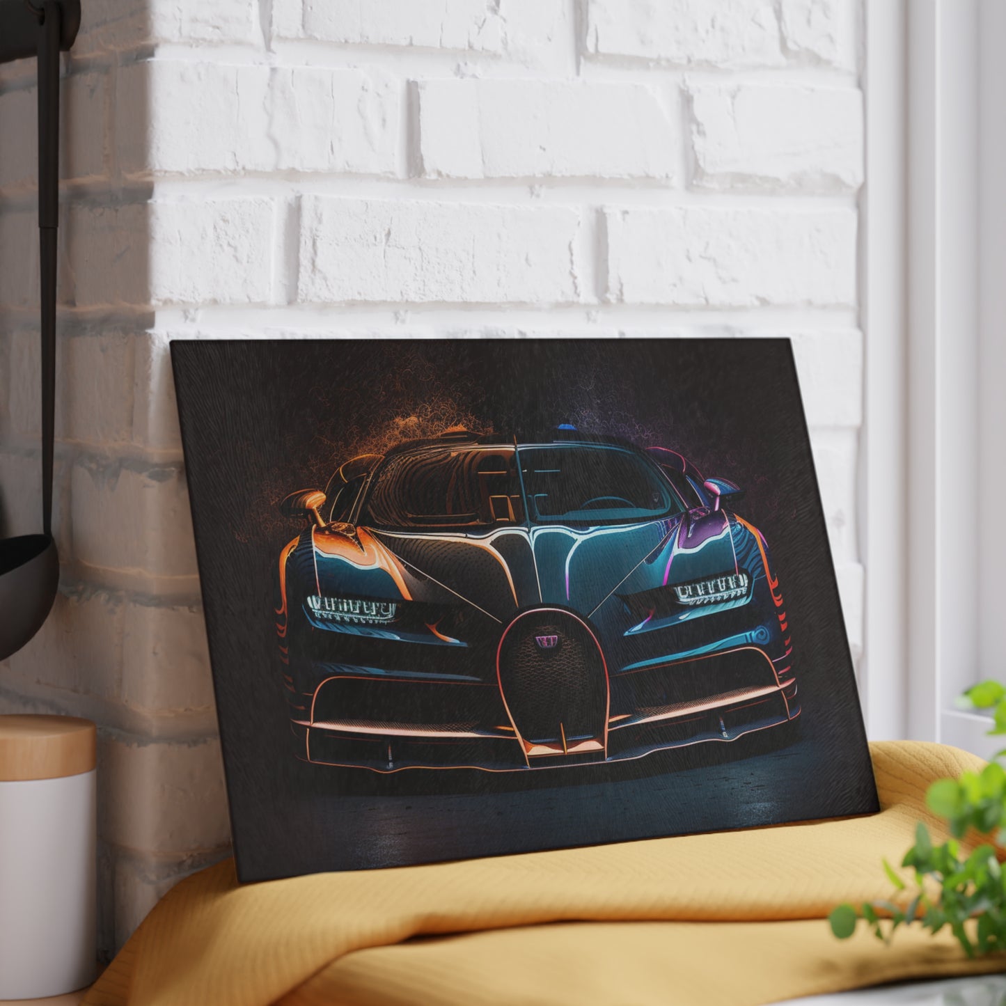 Glass Cutting Board Bugatti Chiron Super 3