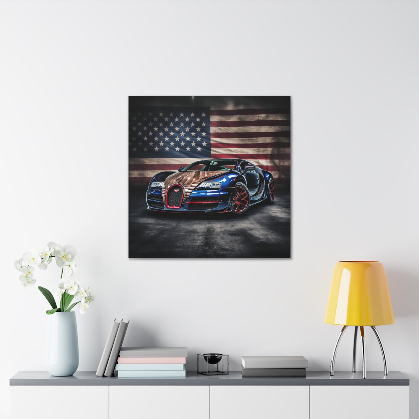 Canvas Gallery Wraps Bugatti American Flag 4