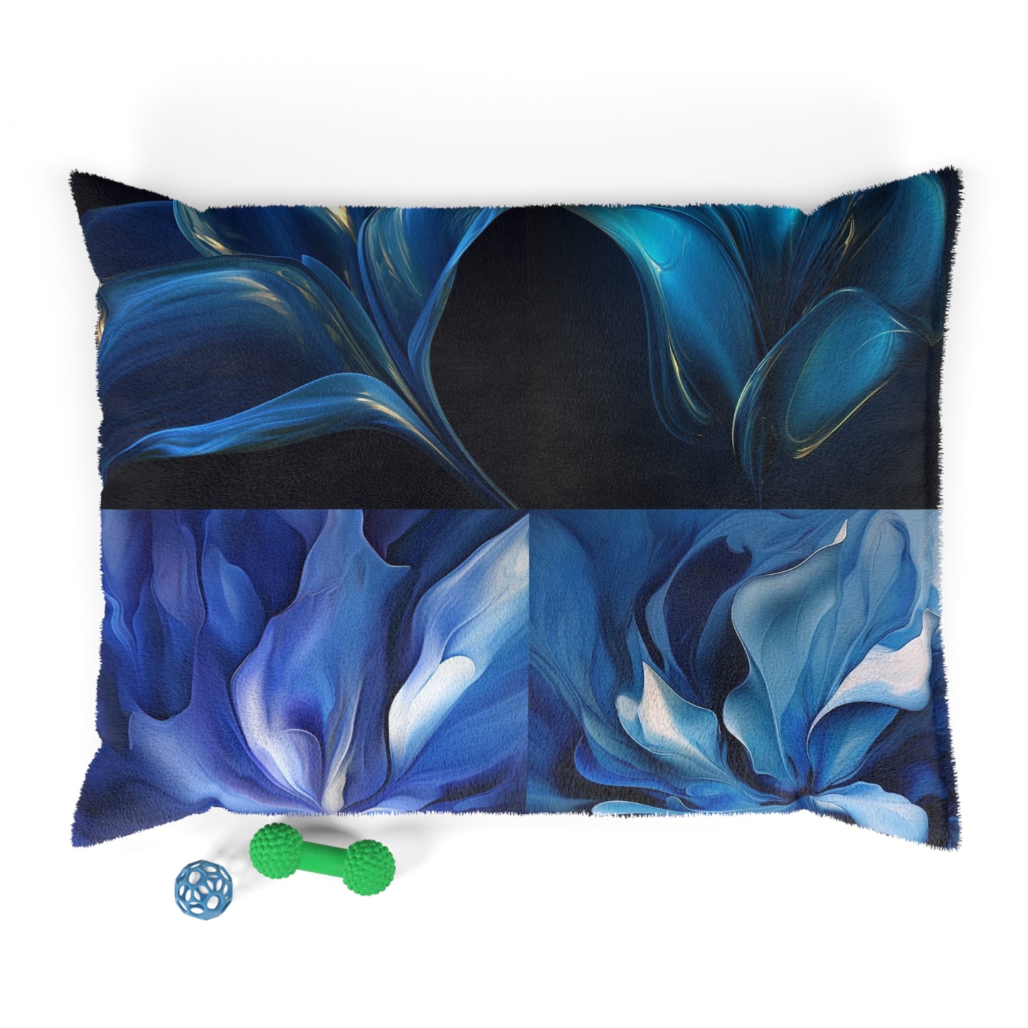Pet Bed Abstract Blue Tulip 5