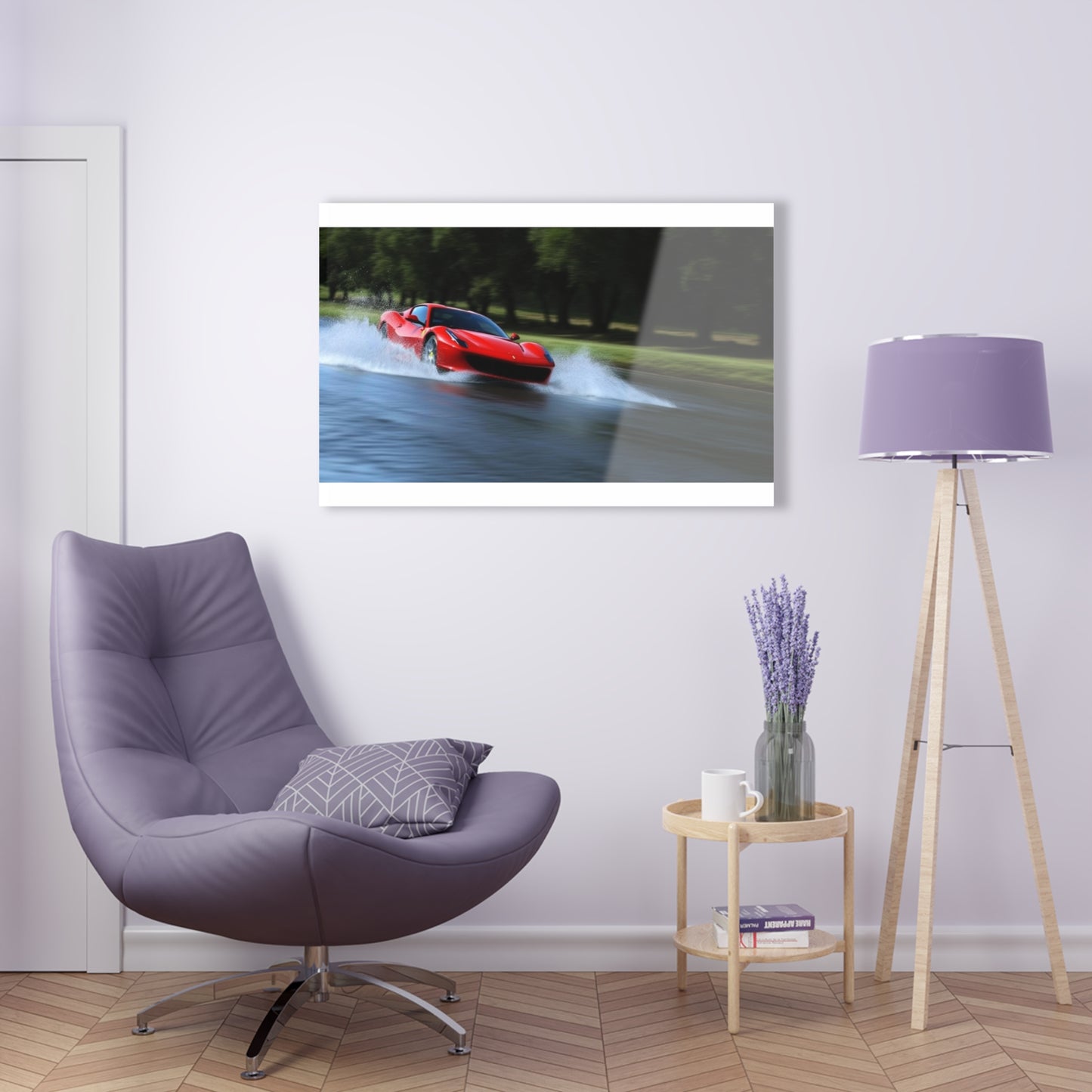 Acrylic Prints Water Ferrari Splash 3