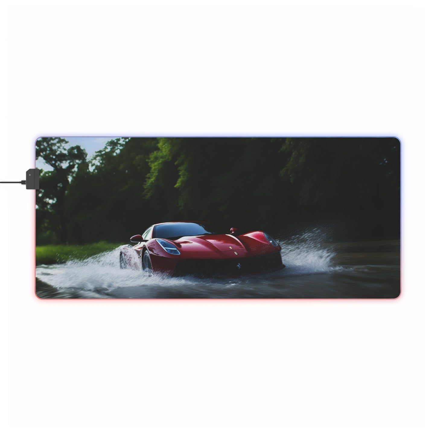 LED Gaming Mouse Pad Water Ferrari Splash 1