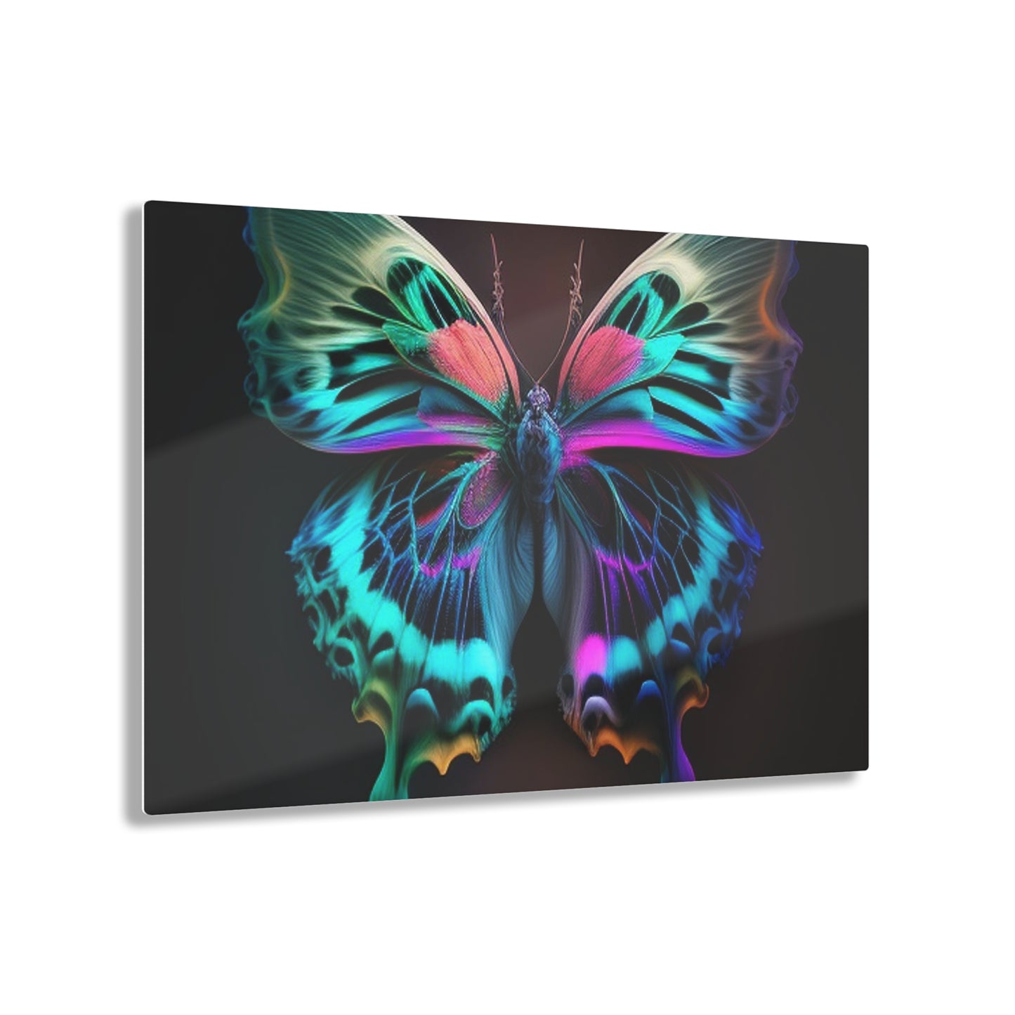 Acrylic Prints Neon Butterfly Fusion 1