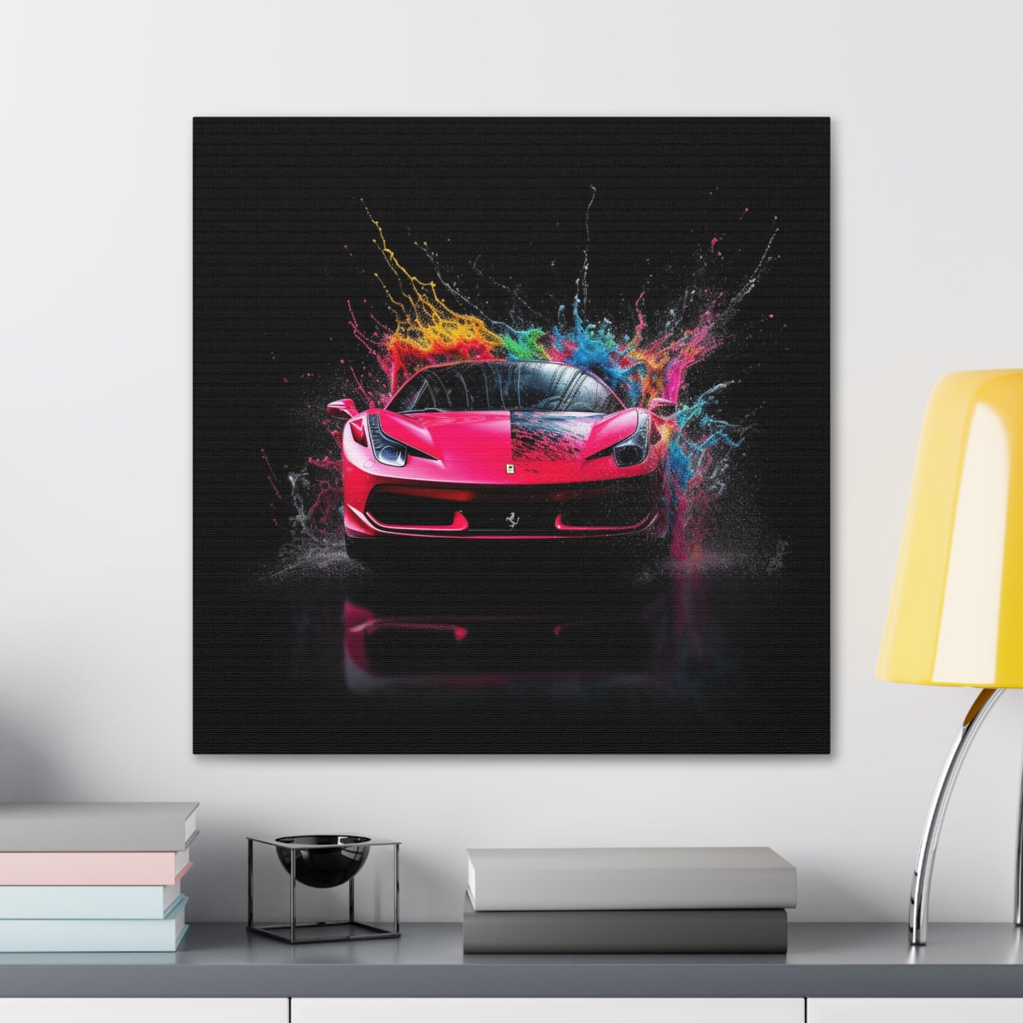 Canvas Gallery Wraps Ferrari Water Splash 2