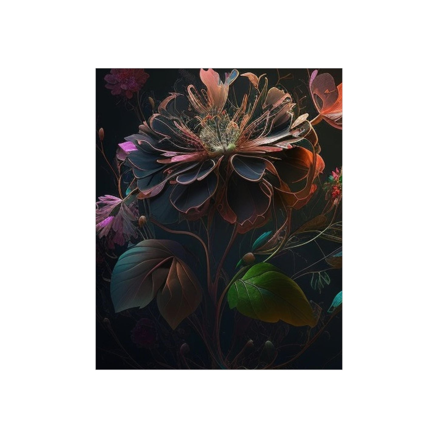 Premium Matte Vertical Posters Flower Arangment 2