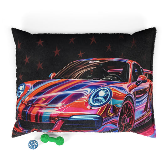 Pet Bed American Flag Colored Porsche 2