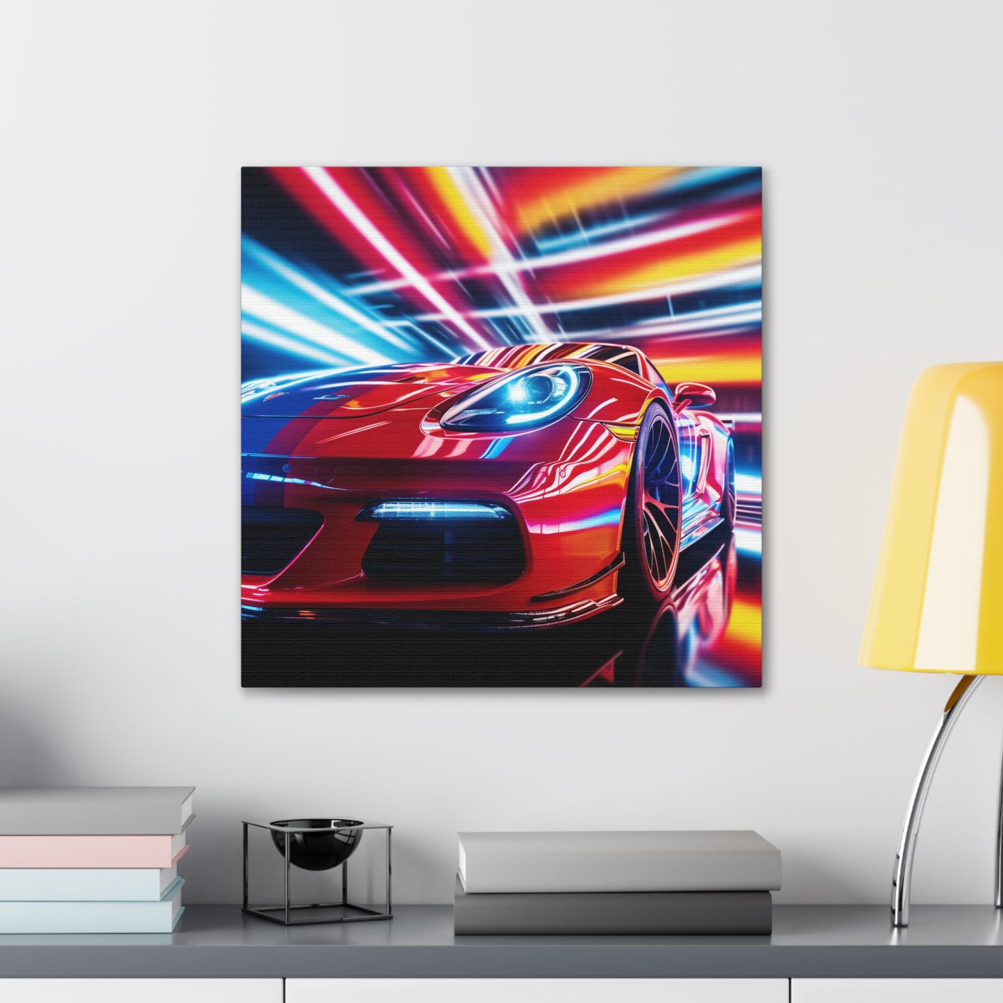 Canvas Gallery Wraps Macro Flag Ferrari 1